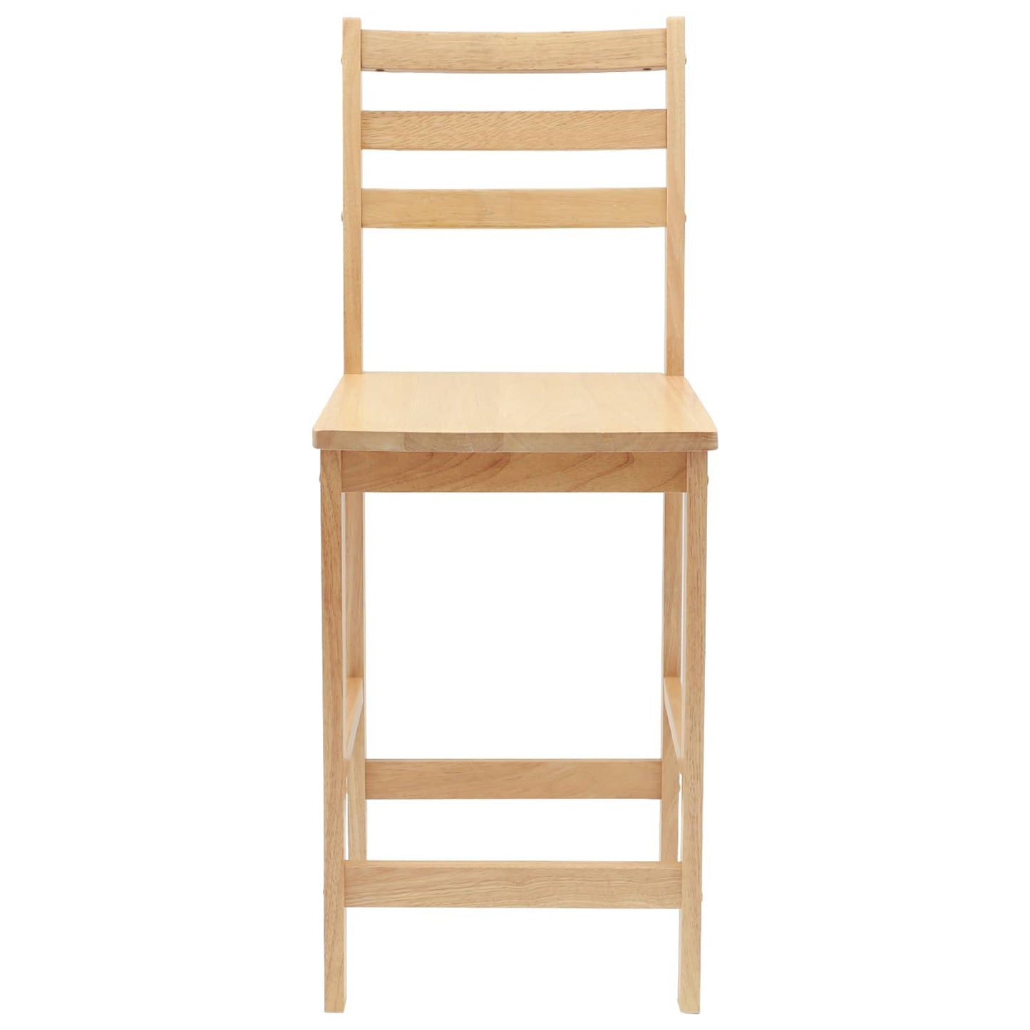 Spisestoler 2 pcs Naturlig 40 x 47,5 x 99,5 cm Solid Gummitre vidaXL