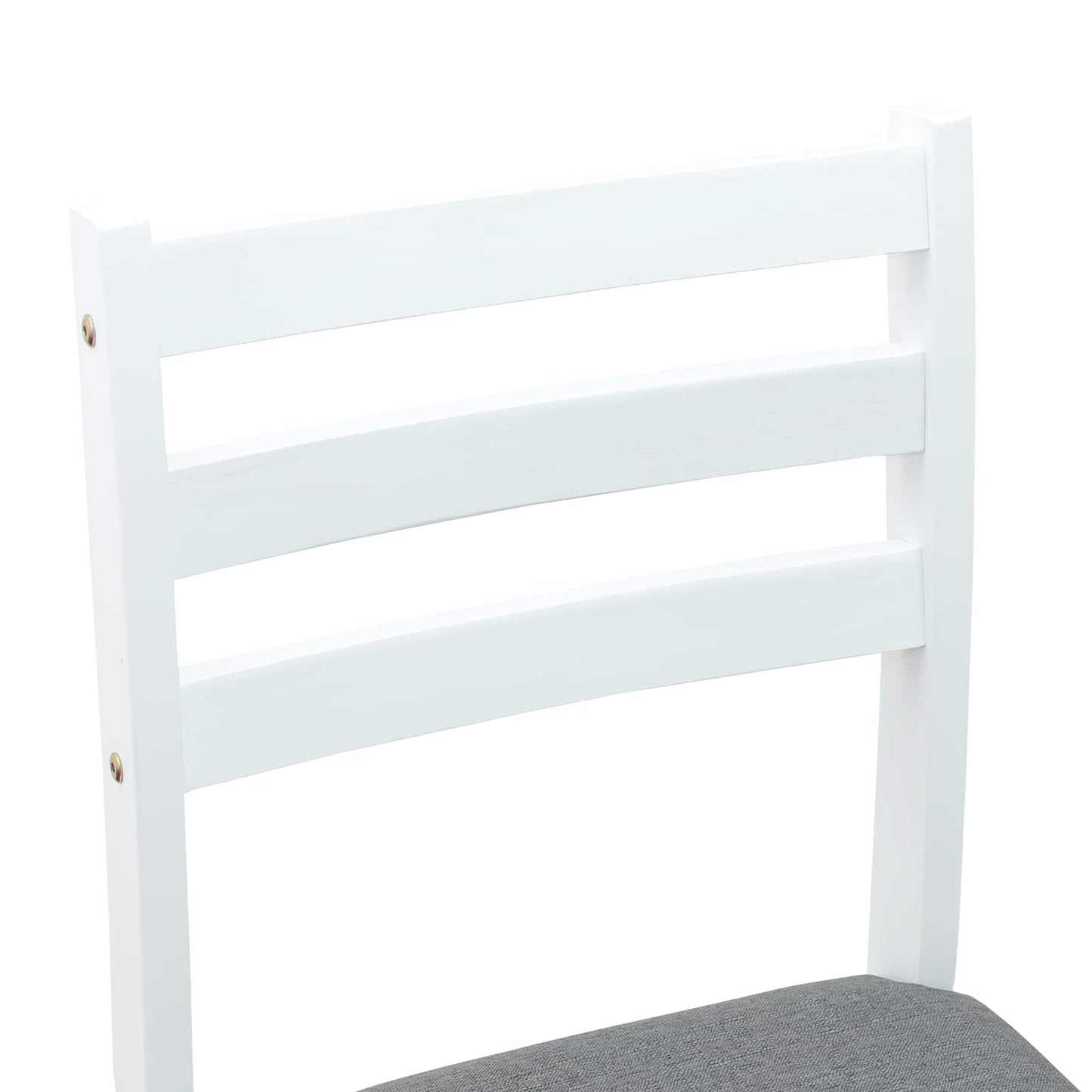 Spisestoler 2 pcs Hvit 40 x 47,5 x 99,5 cm Solid Gummitre vidaXL