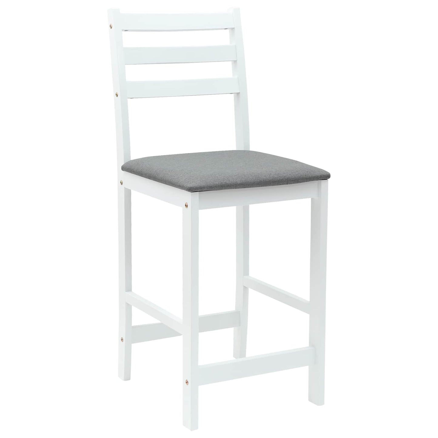 Spisestoler 2 pcs Hvit 40 x 47,5 x 99,5 cm Solid Gummitre vidaXL