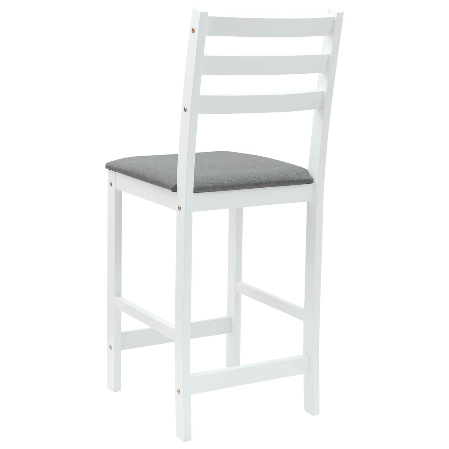 Spisestoler 2 pcs Hvit 40 x 47,5 x 99,5 cm Solid Gummitre vidaXL