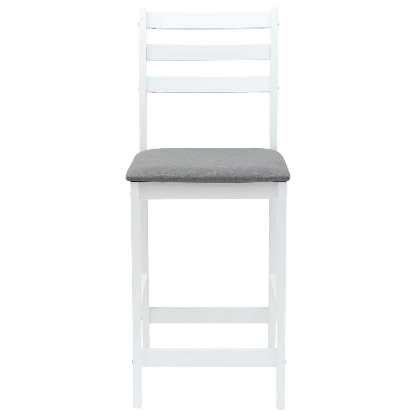Spisestoler 2 pcs Hvit 40 x 47,5 x 99,5 cm Solid Gummitre vidaXL