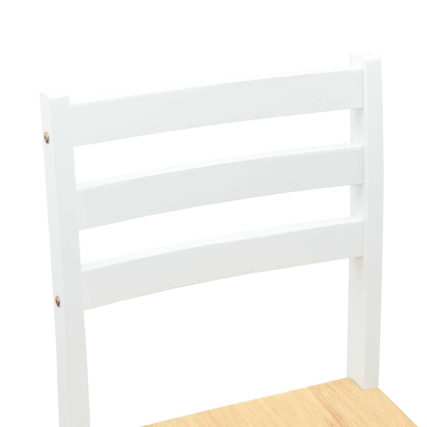 Spisestoler 2 pcs Hvit 40 x 47,5 x 99,5 cm Solid Gummitre vidaXL