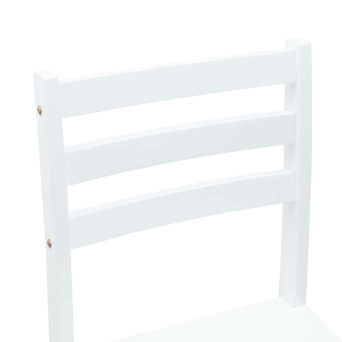 Spisestoler 2 pcs Hvit 40 x 47,5 x 99,5 cm Solid Gummitre vidaXL