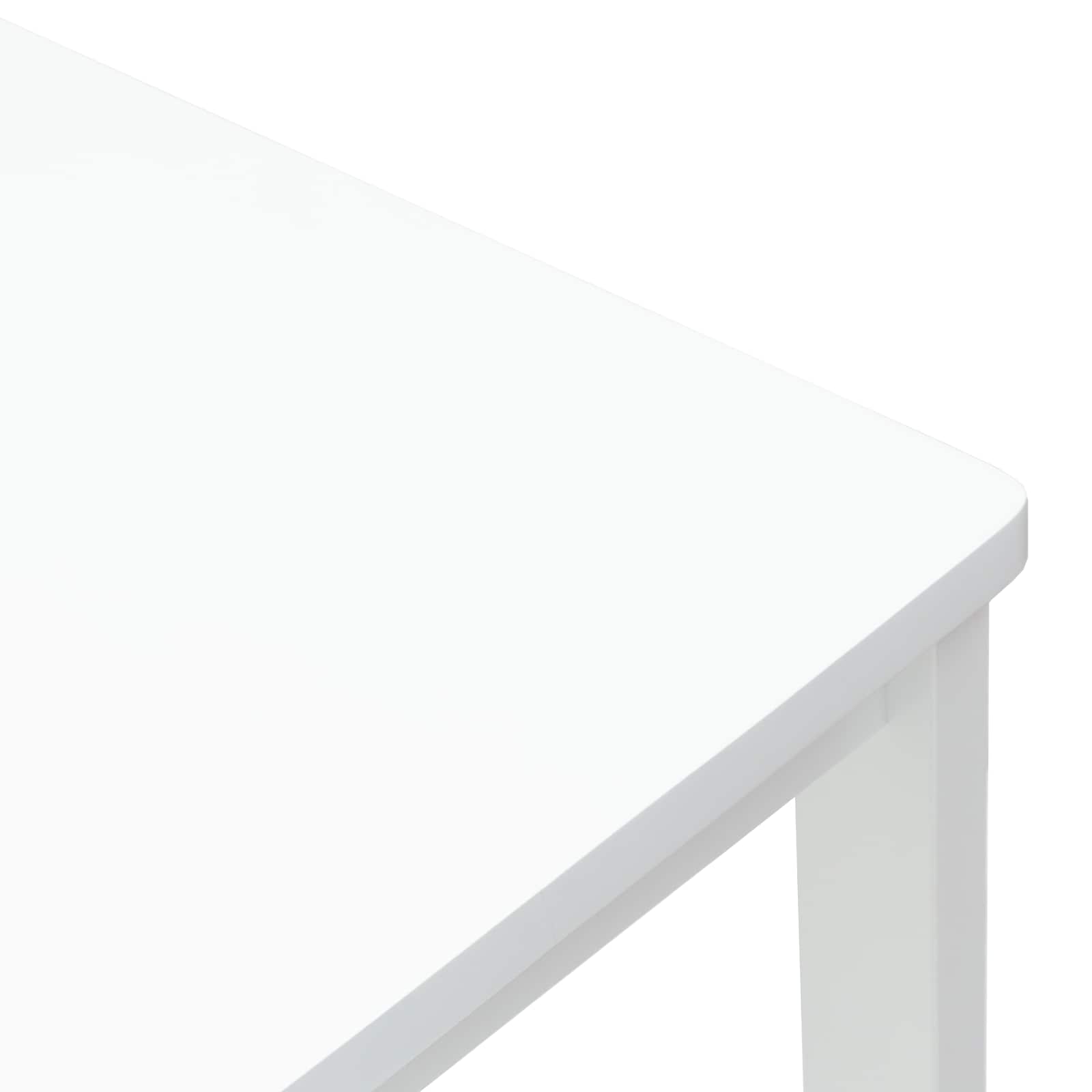 Spisestoler 2 pcs Hvit 40 x 47,5 x 99,5 cm Solid Gummitre vidaXL