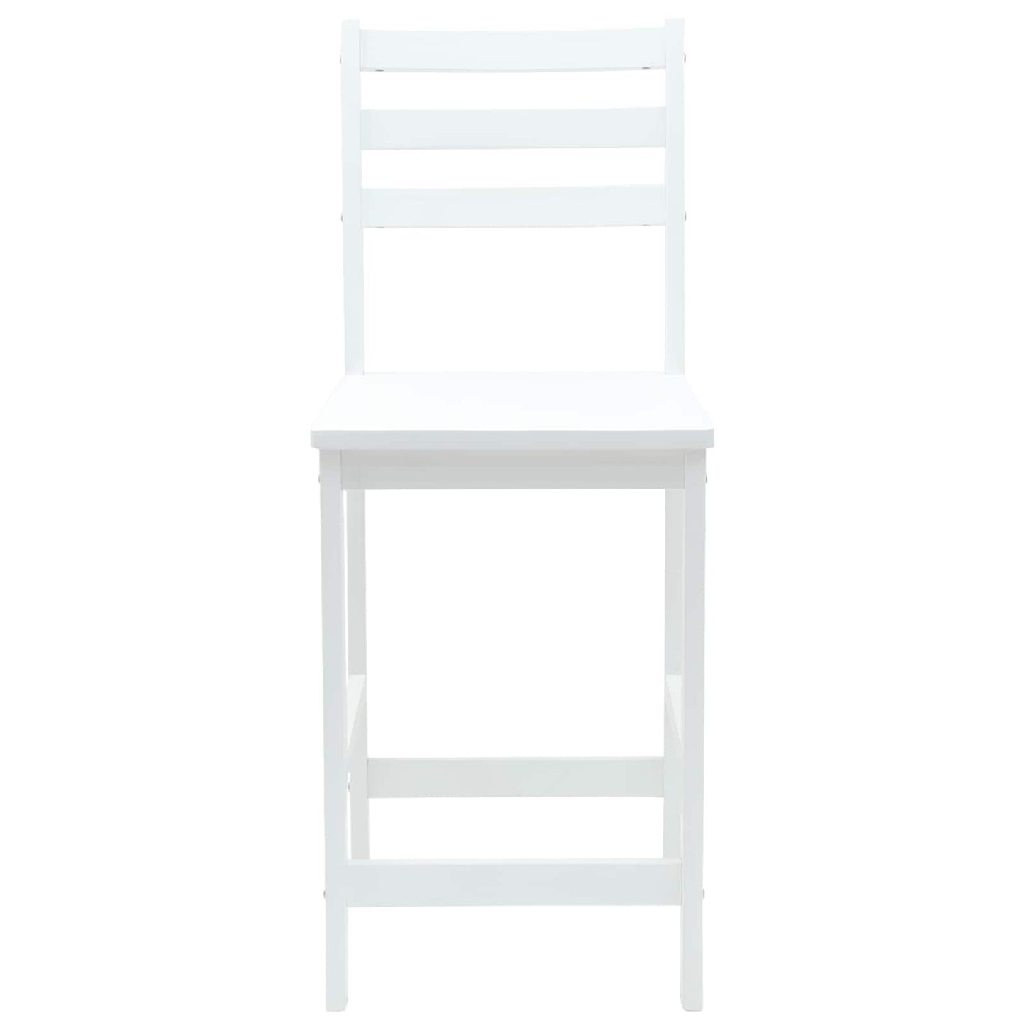Spisestoler 2 pcs Hvit 40 x 47,5 x 99,5 cm Solid Gummitre vidaXL