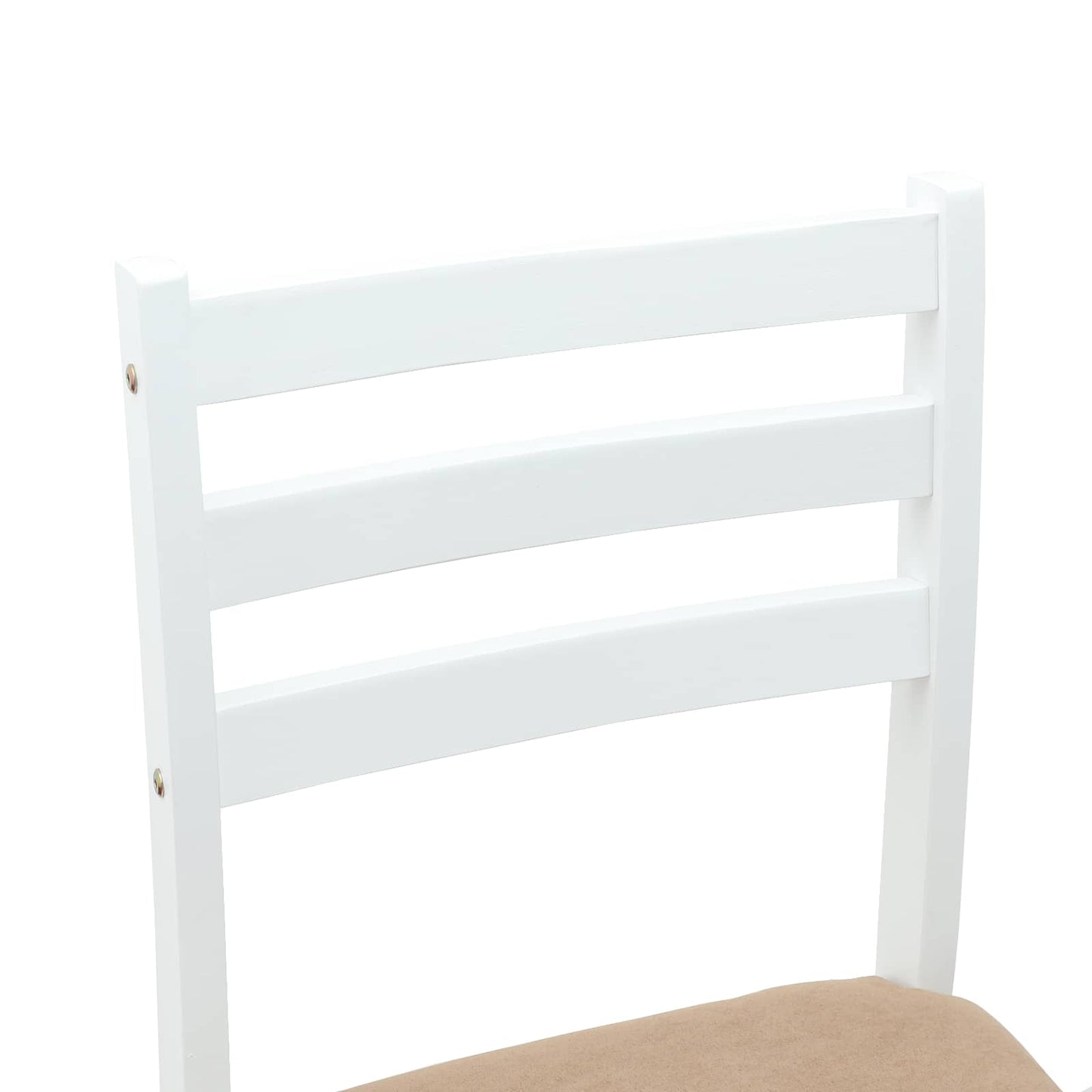 Spisestoler 2 pcs Hvit 40 x 47,5 x 99,5 cm Solid Gummitre vidaXL