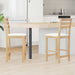 Spisestoler 2 pcs Naturlig 40 x 47,5 x 99,5 cm Solid Gummitre vidaXL