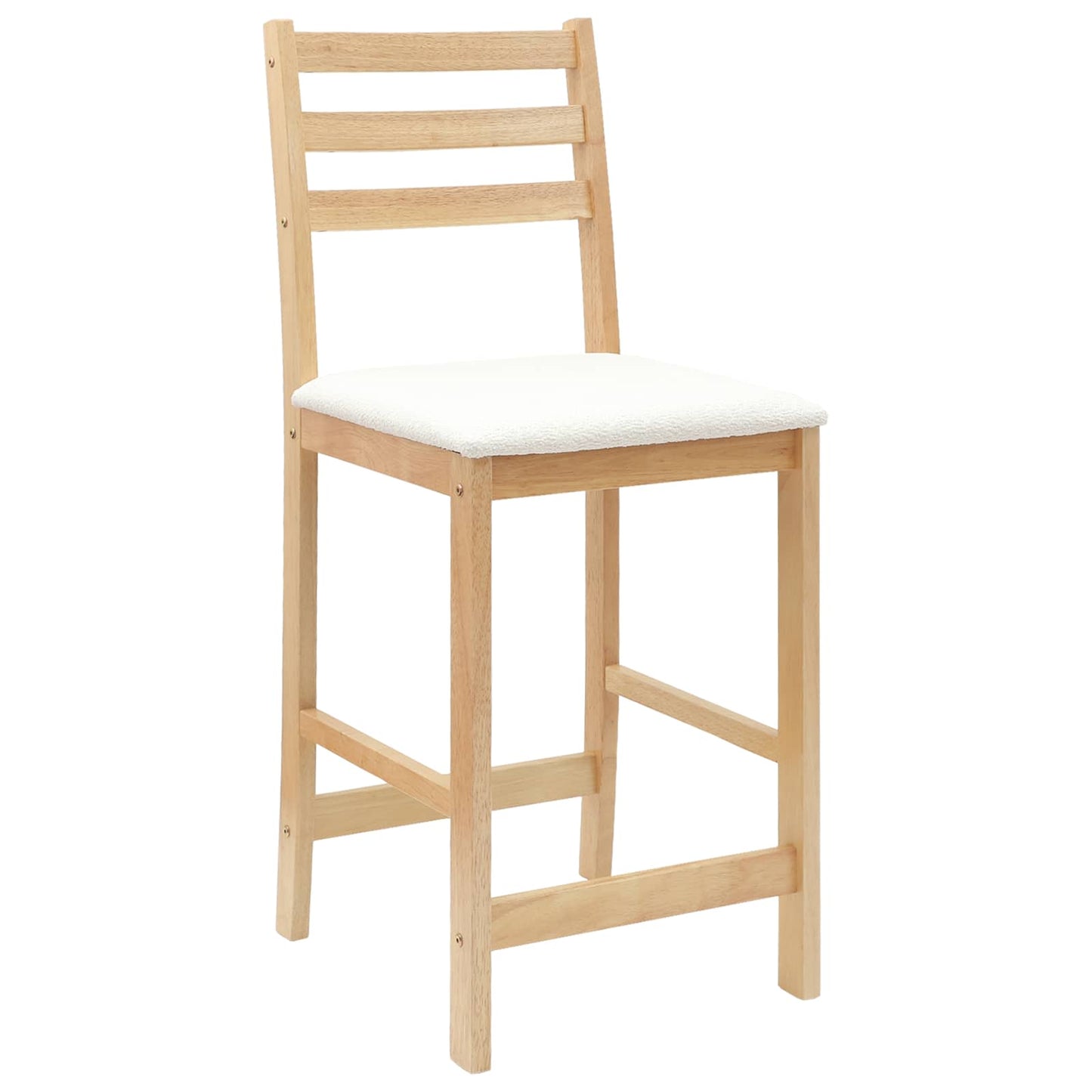 Spisestoler 2 pcs Naturlig 40 x 47,5 x 99,5 cm Solid Gummitre vidaXL