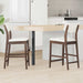 Spisestoler 2 pcs Lys Brun 48 x 49 x 95 cm Solid Gummitre vidaXL