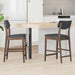 Spisestoler 2 pcs Lys Brun 48 x 49 x 95 cm Solid Gummitre vidaXL
