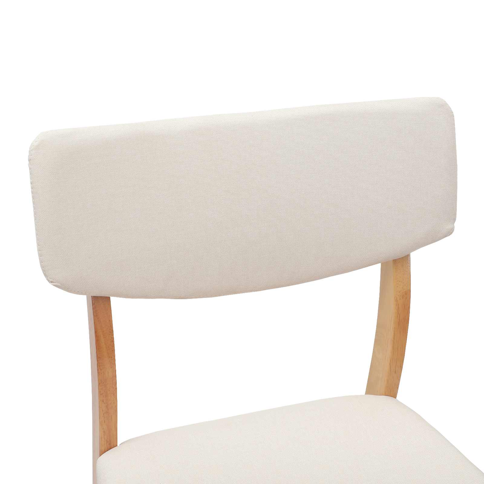 Spisestoler 2 pcs Naturlig 48 x 49 x 95 cm Solid Gummitre vidaXL