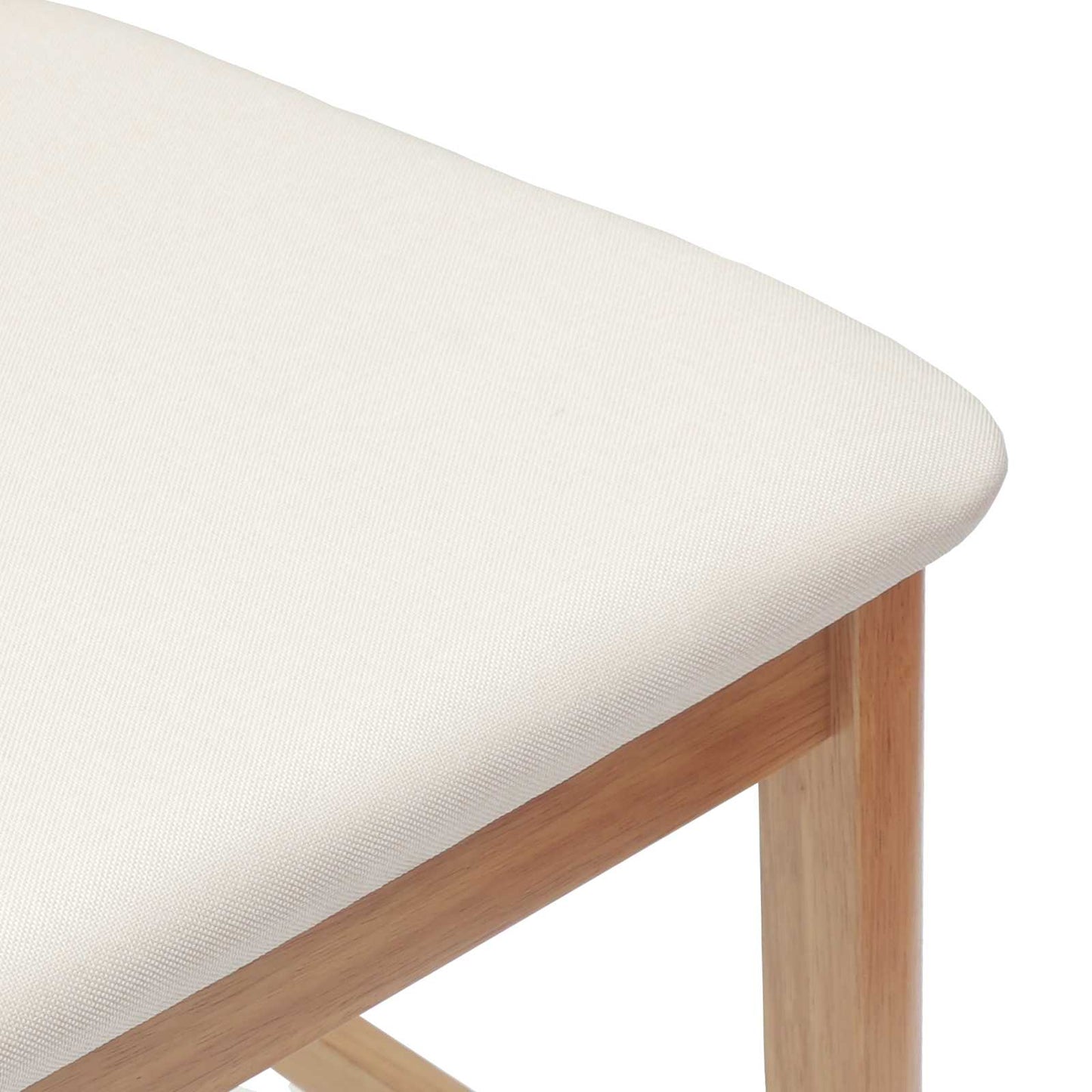 Spisestoler 2 pcs Naturlig 48 x 49 x 95 cm Solid Gummitre vidaXL
