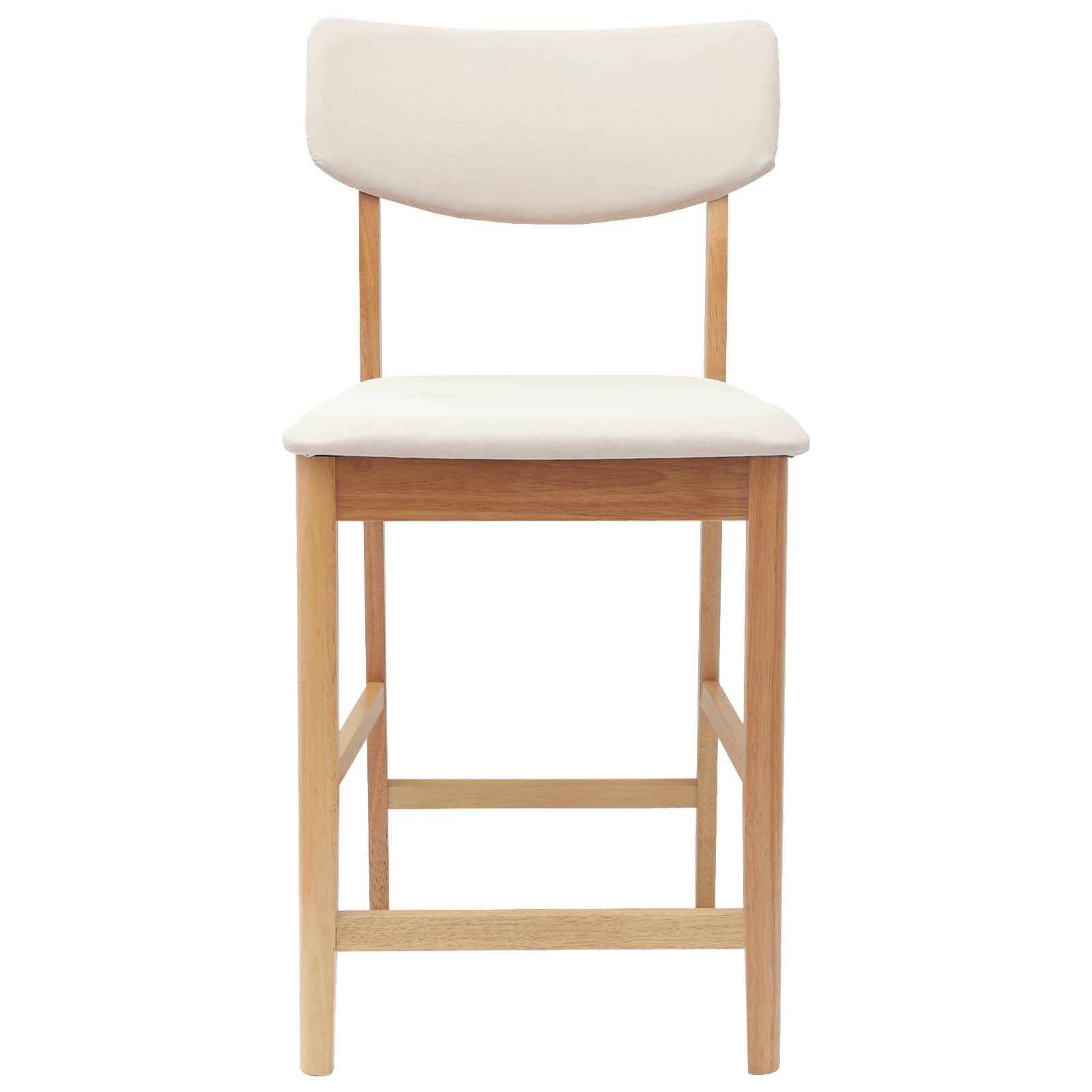 Spisestoler 2 pcs Naturlig 48 x 49 x 95 cm Solid Gummitre vidaXL