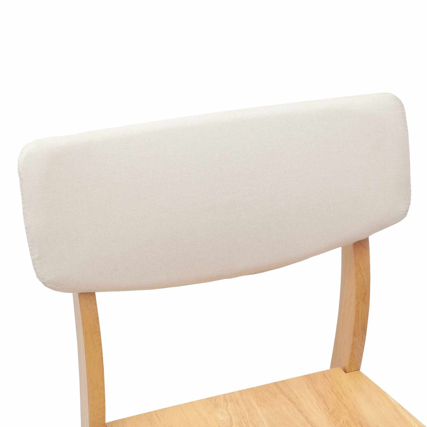 Spisestoler 2 pcs Naturlig 48 x 49 x 95 cm Solid Gummitre vidaXL