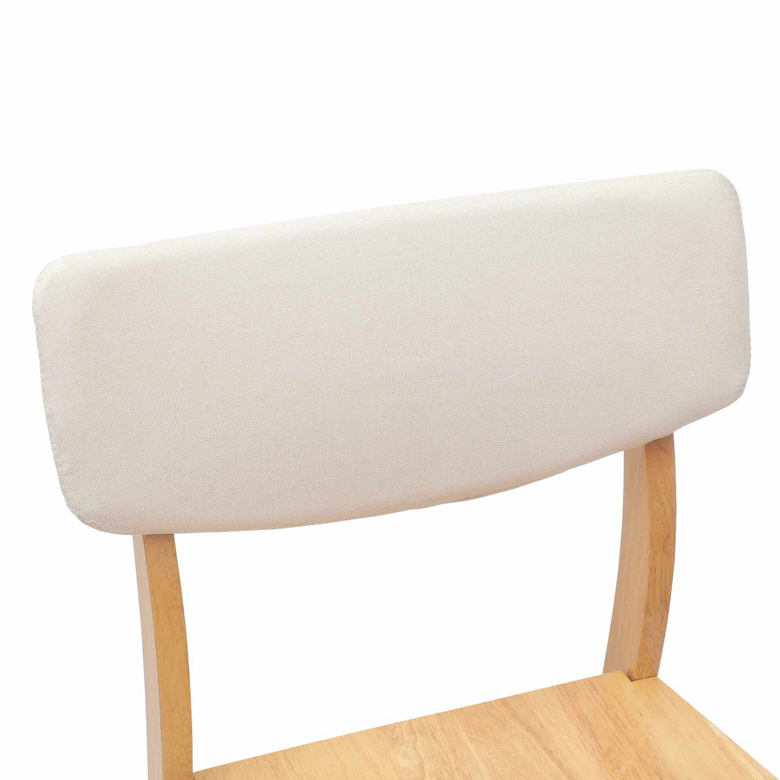 Spisestoler 2 pcs Naturlig 48 x 49 x 95 cm Solid Gummitre vidaXL