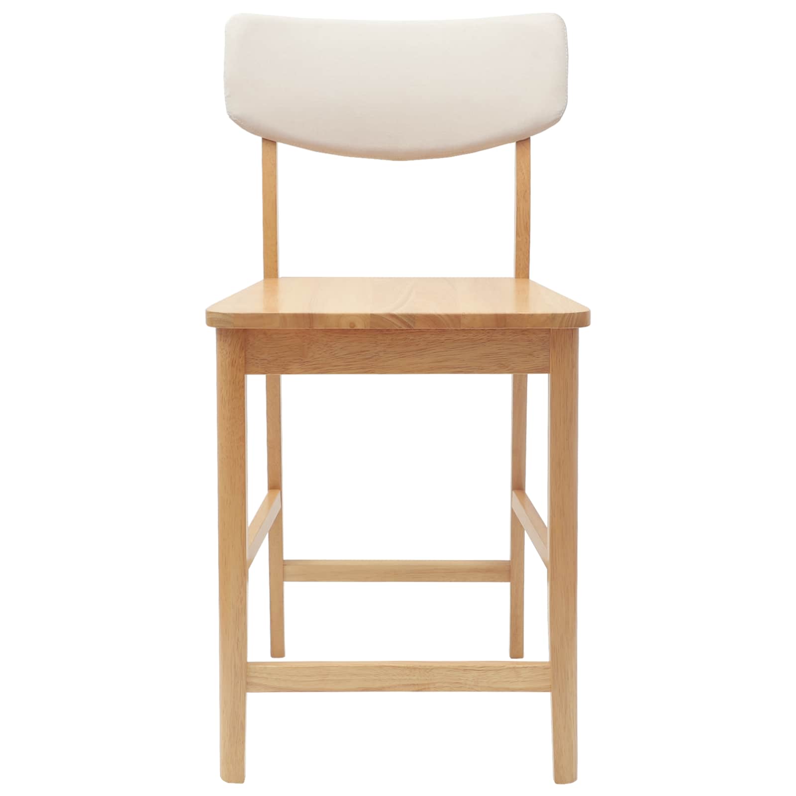 Spisestoler 2 pcs Naturlig 48 x 49 x 95 cm Solid Gummitre vidaXL