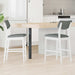 Spisestoler 2 pcs Hvit 48 x 49 x 95 cm Solid Gummitre vidaXL