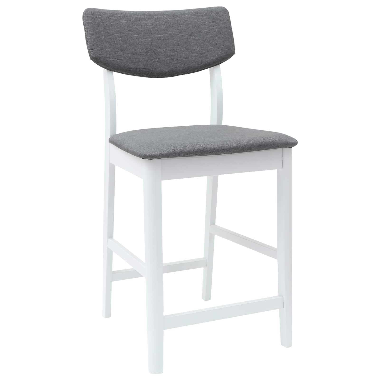 Spisestoler 2 pcs Hvit 48 x 49 x 95 cm Solid Gummitre vidaXL