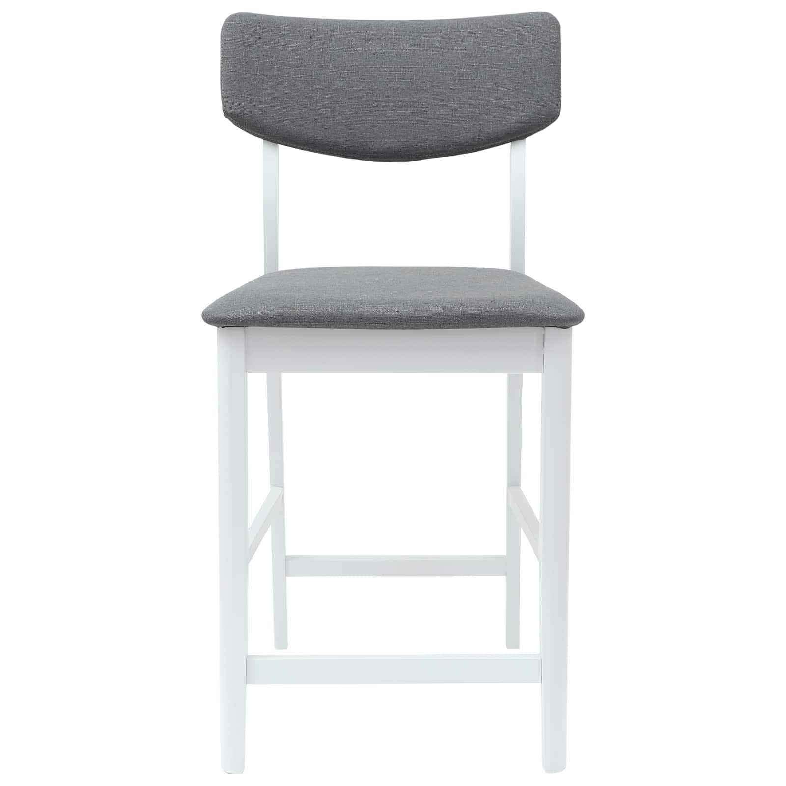 Spisestoler 2 pcs Hvit 48 x 49 x 95 cm Solid Gummitre vidaXL