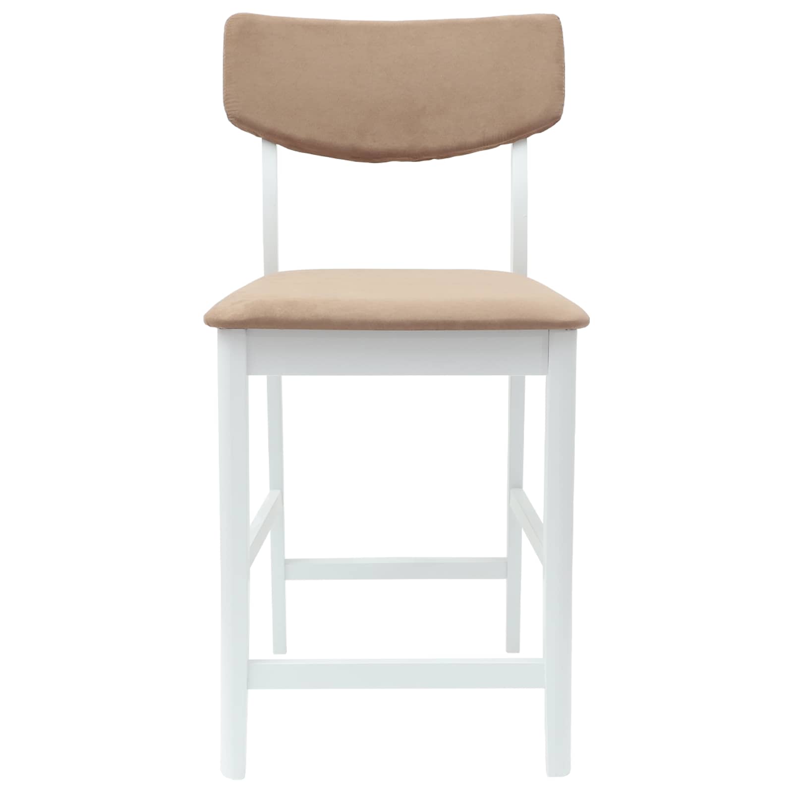 Spisestoler 2 pcs Hvit 48 x 49 x 95 cm Solid Gummitre vidaXL