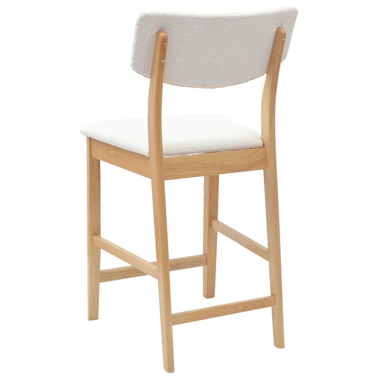 Spisestoler 2 pcs Naturlig 48 x 49 x 95 cm Solid Gummitre vidaXL