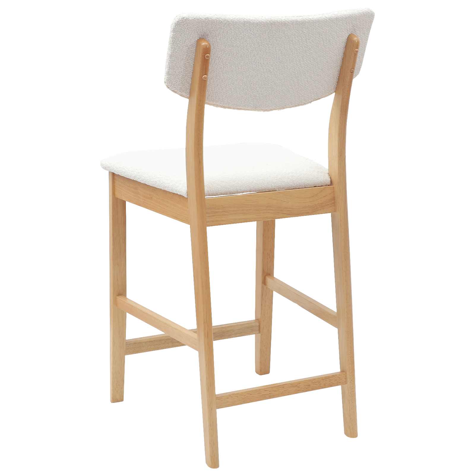 Spisestoler 2 pcs Naturlig 48 x 49 x 95 cm Solid Gummitre vidaXL