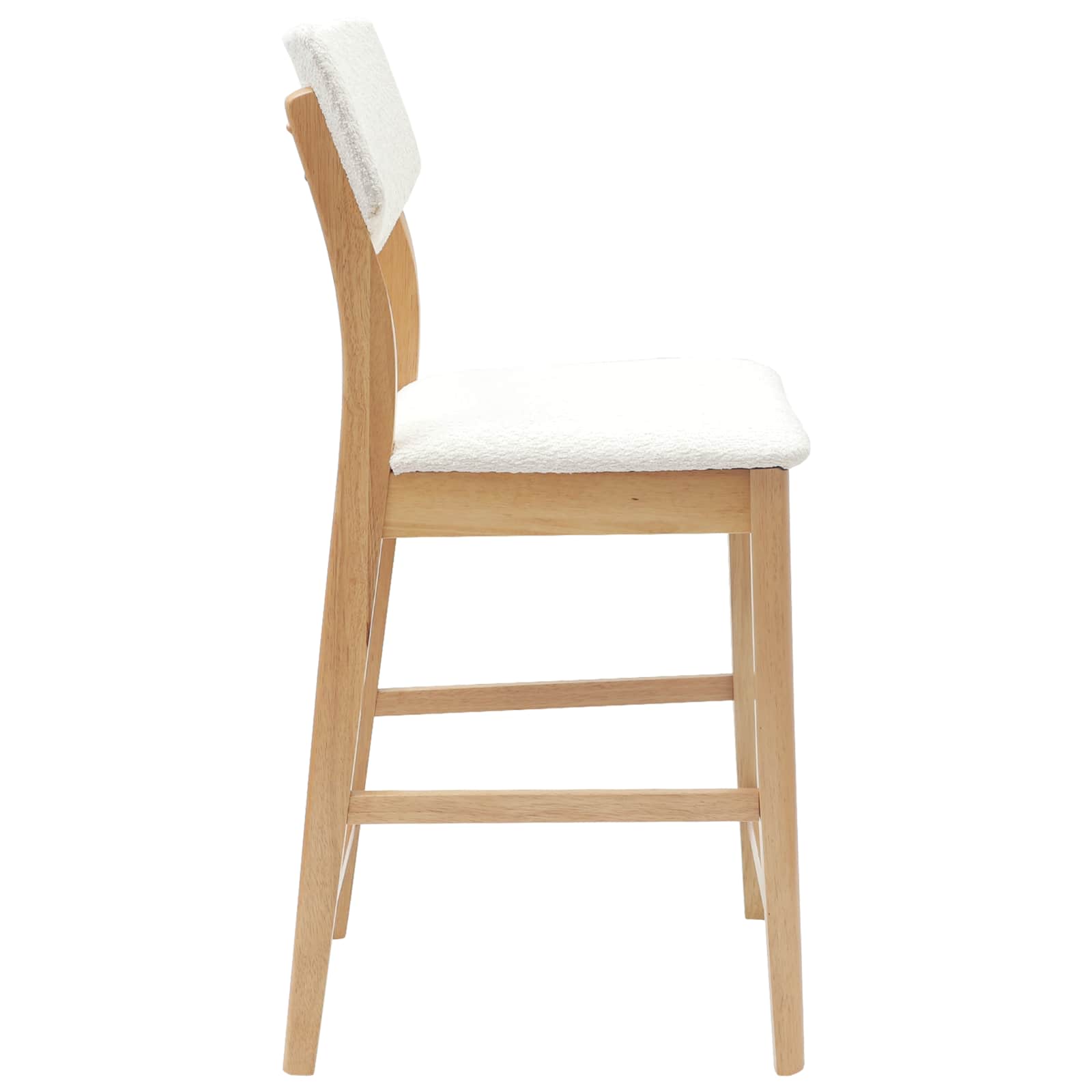 Spisestoler 2 pcs Naturlig 48 x 49 x 95 cm Solid Gummitre vidaXL