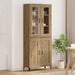 Høyskap Artisan Eik 69,5 x 34 x 180 cm Konstruert tre vidaXL