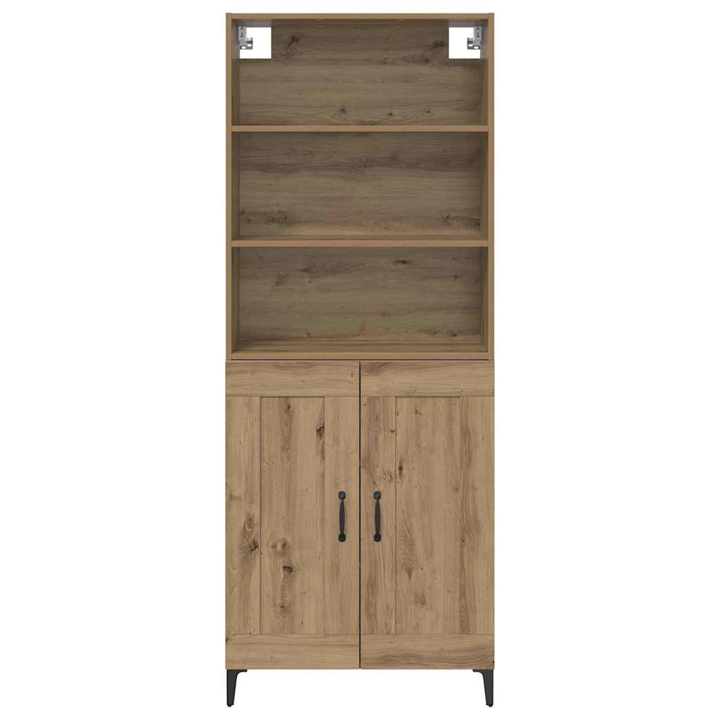 Høyskap 2 pcs artisan eik 69,5 x 34 x 180 cm Konstruert tre