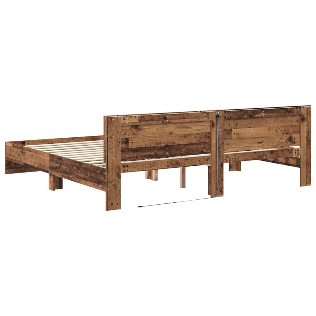 Sengestamme Gamle tre 180 x 200 cm Konstruert tre