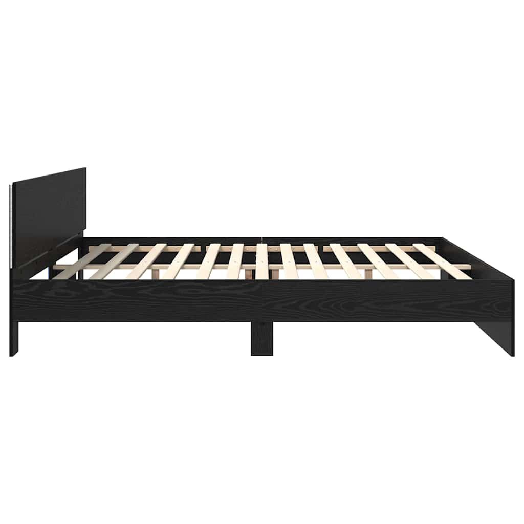Sengestamme Svart Eik 180 x 200 cm Konstruert tre