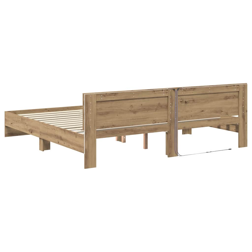 Sengestamme Artisan Eik 200 x 200 cm Konstruert tre