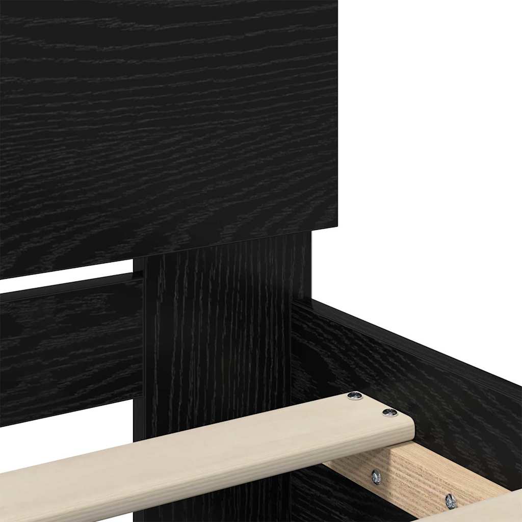 Sengestamme Svart Eik 150 x 200 cm Konstruert tre