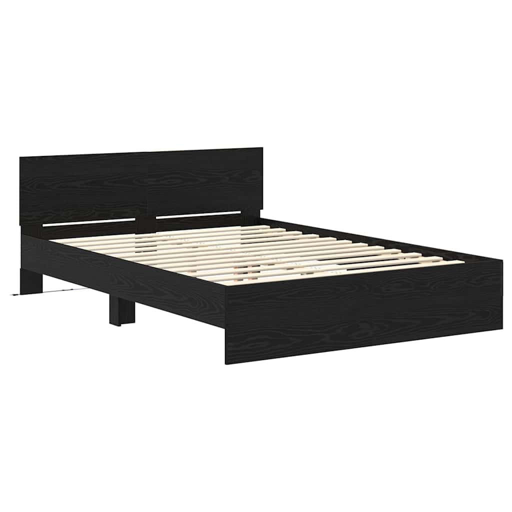 Sengestamme Svart Eik 150 x 200 cm Konstruert tre