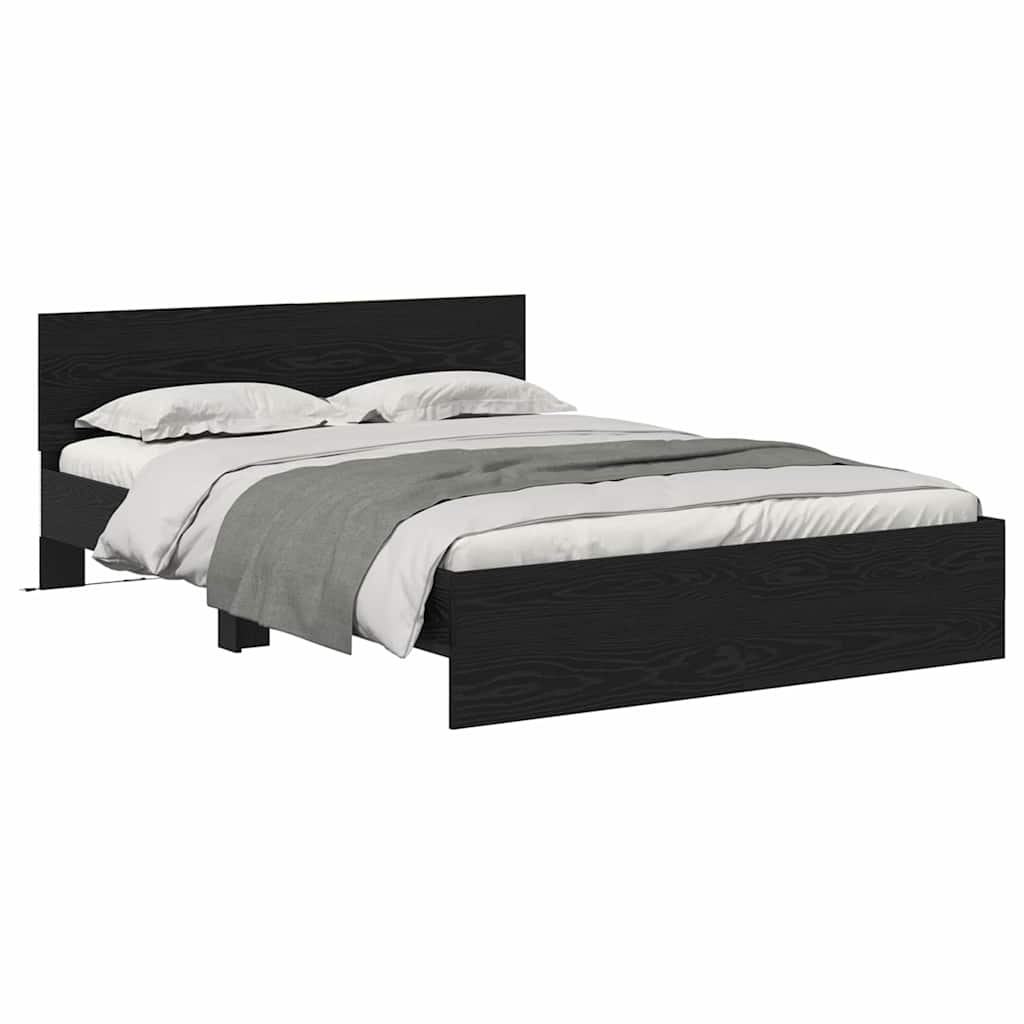 Sengestamme Svart Eik 150 x 200 cm Konstruert tre