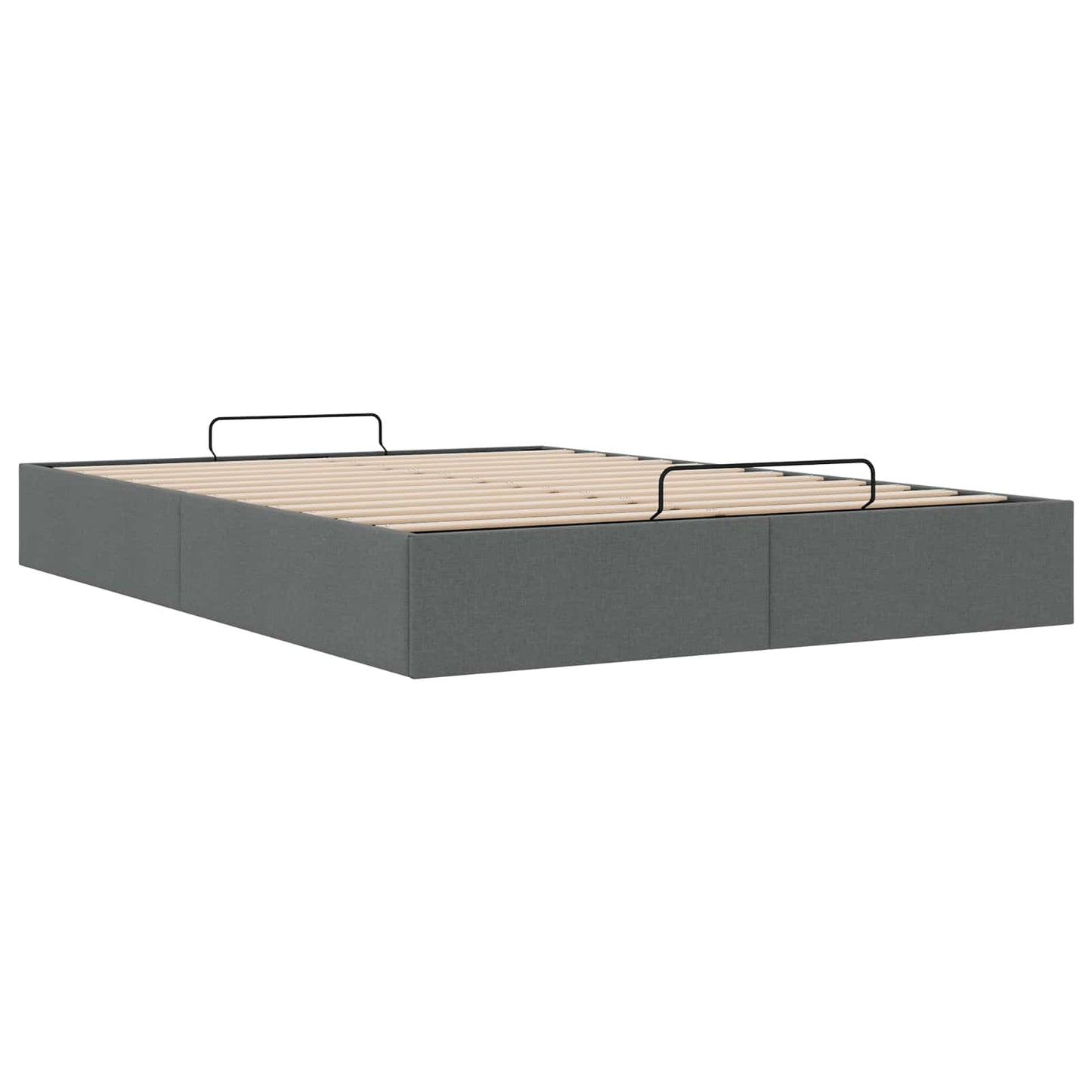 Ottoman sengeramme Mørkegrå 153 x 203 cm Stoff