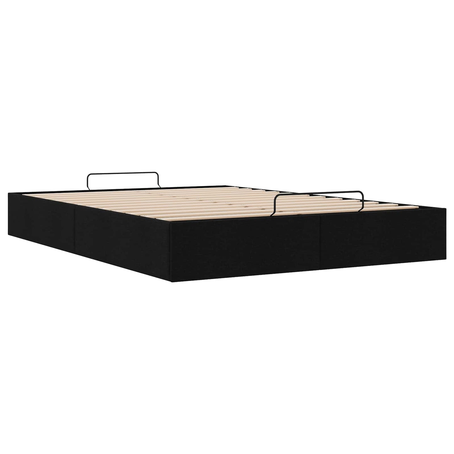 Ottoman sengeramme Svart 153 x 203 cm Stoff