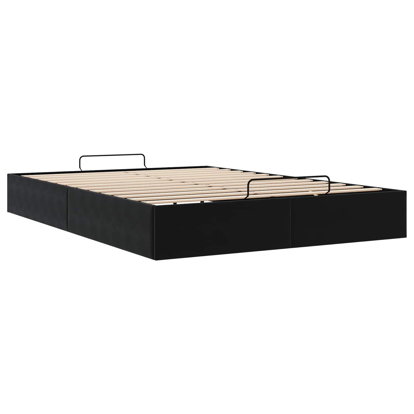 Ottoman sengeramme Svart 153 x 203 cm Fløyel