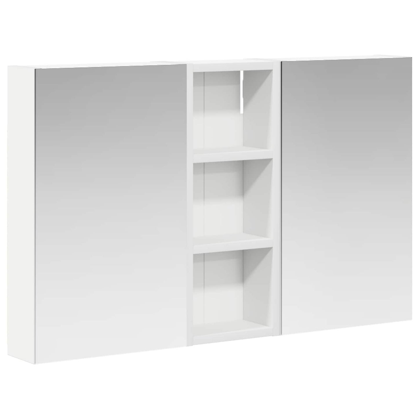 Baderomsskapsett med dør 3 pcs 80 x 10,5 x 50 cm Konstruert tre