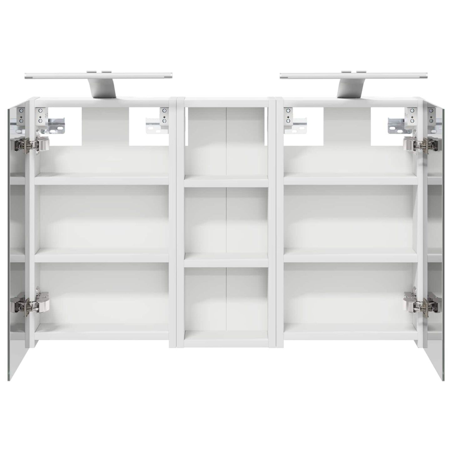 Baderomsskapsett med dør 3 pcs 80 x 10,5 x 50 cm Konstruert tre