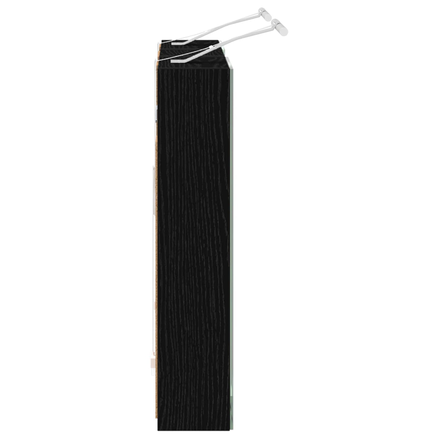 Baderomsskapsett med dør 3 pcs 80 x 10,5 x 50 cm Konstruert tre