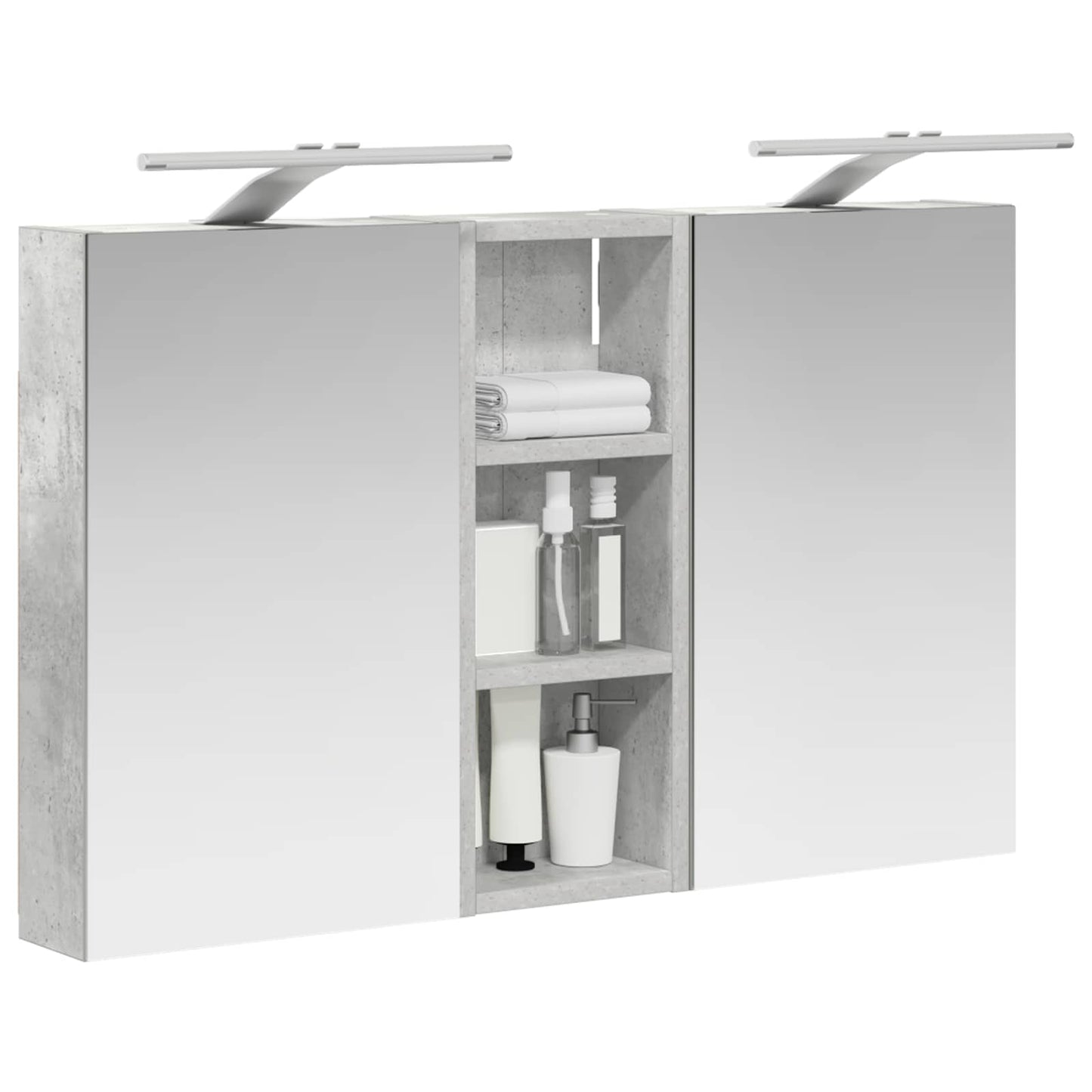 Baderomsskapsett med dør 3 pcs 80 x 10,5 x 50 cm Konstruert tre
