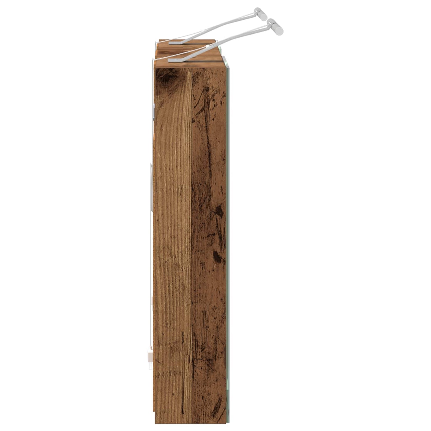 Baderomsskapsett med dør 3 pcs 80 x 10,5 x 50 cm Konstruert tre