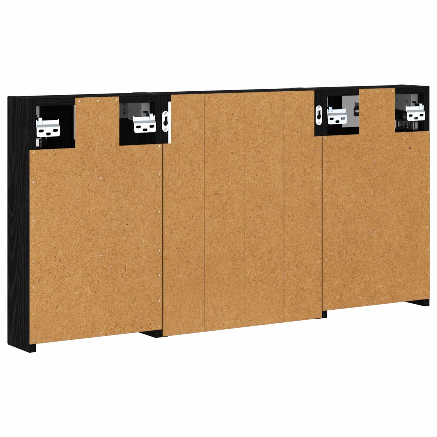 Baderomsskapsett 3 pcs 100 x 10,5 x 50 cm Konstruert tre