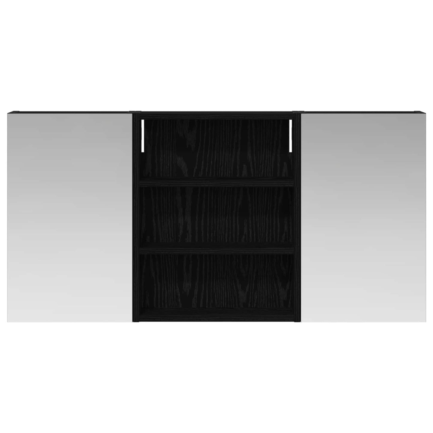 Baderomsskapsett 3 pcs 100 x 10,5 x 50 cm Konstruert tre