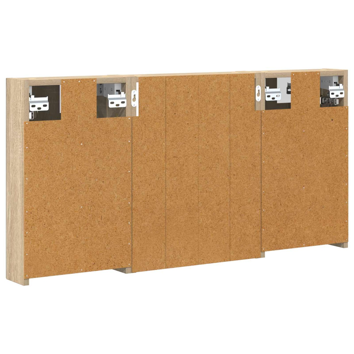 Baderomsskapsett 3 pcs 100 x 10,5 x 50 cm Konstruert tre