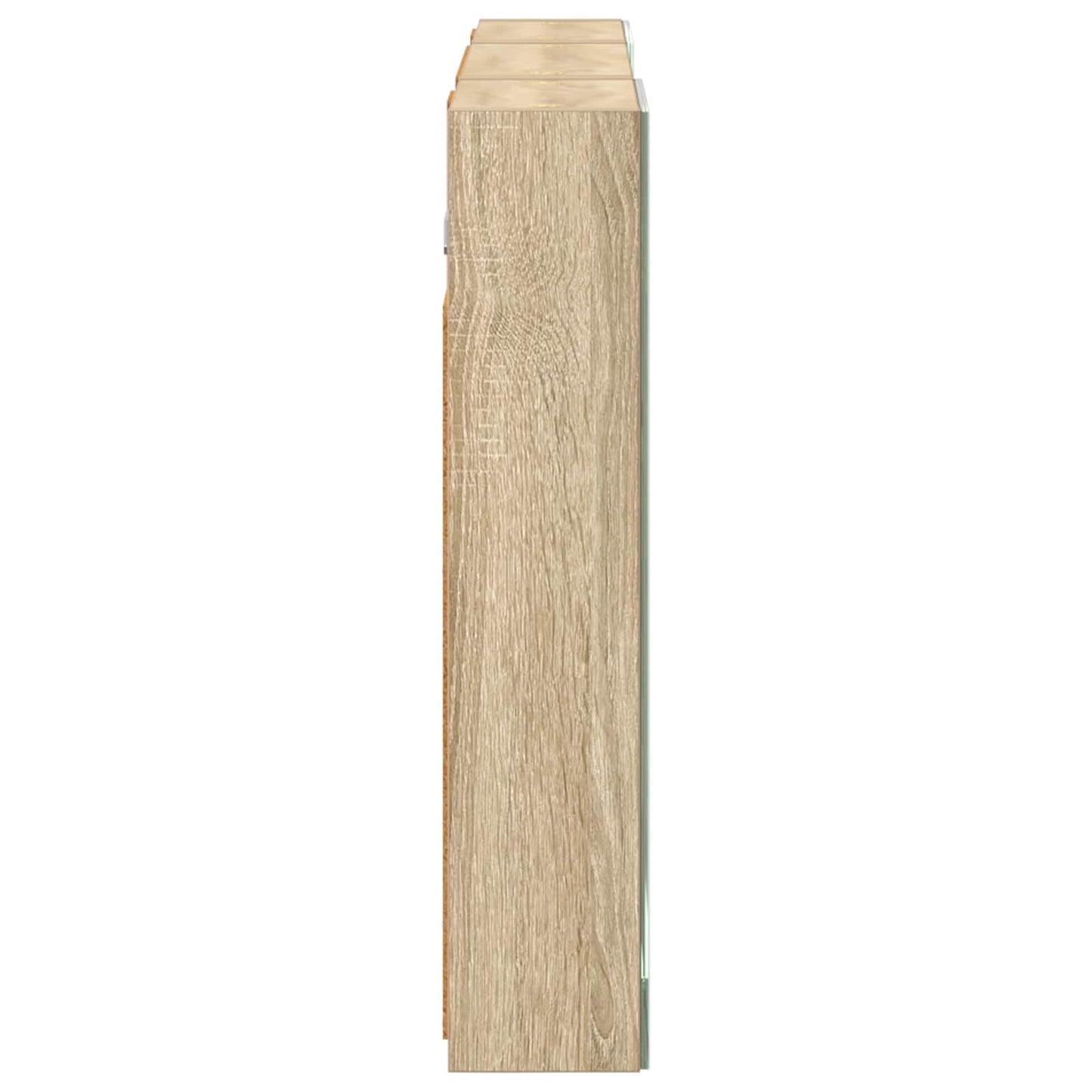 Baderomsskapsett 3 pcs 100 x 10,5 x 50 cm Konstruert tre