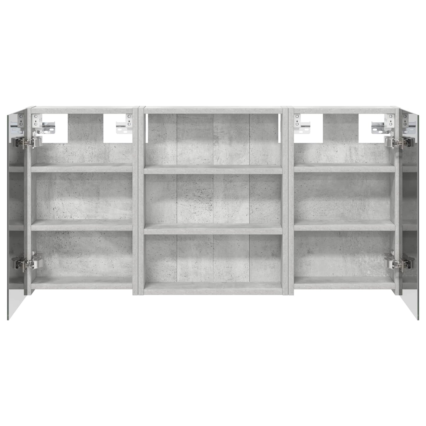 Baderomsskapsett 3 pcs 100 x 10,5 x 50 cm Konstruert tre