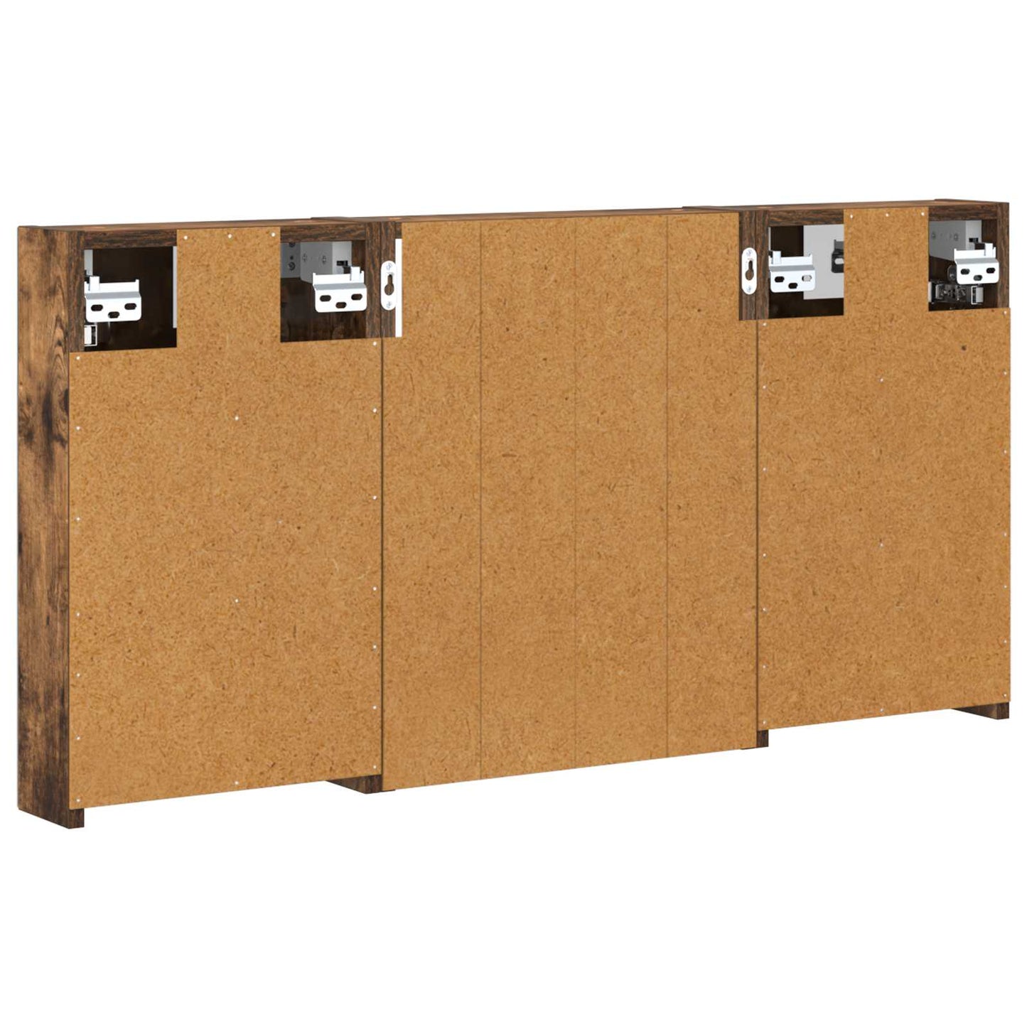 Baderomsskapsett 3 pcs 100 x 10,5 x 50 cm Konstruert tre