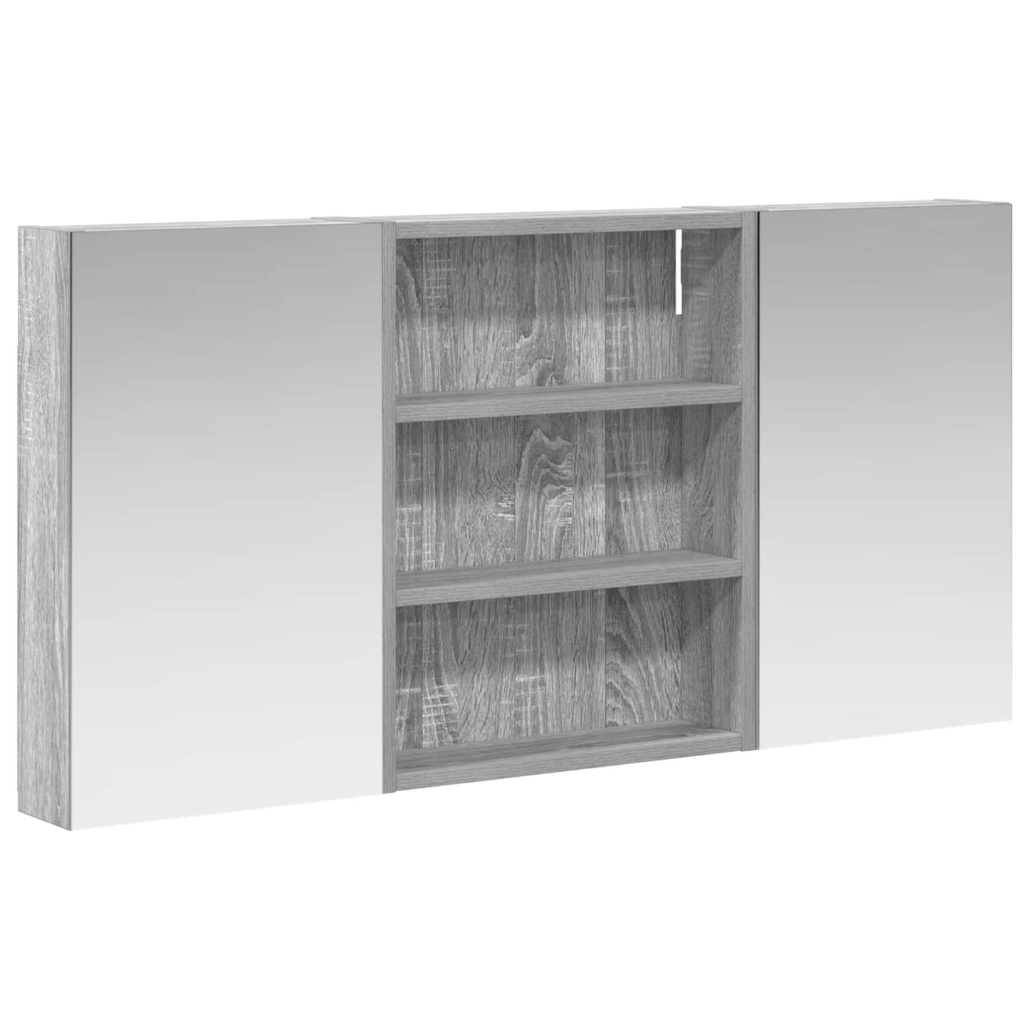 Baderomsskapsett 3 pcs 100 x 10,5 x 50 cm Konstruert tre